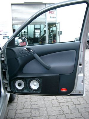 verbaute Lautsprecher in Fahrzeugtür